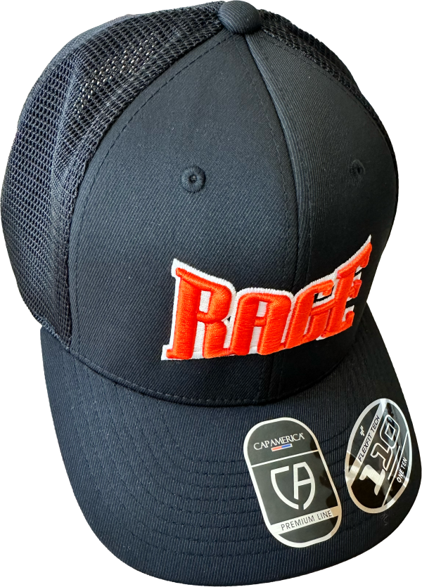 RAGE Black Trucker Hat